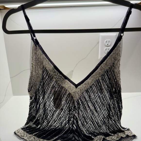 Anthropologie Black and White Striped Camisole - Picture 4 of 6